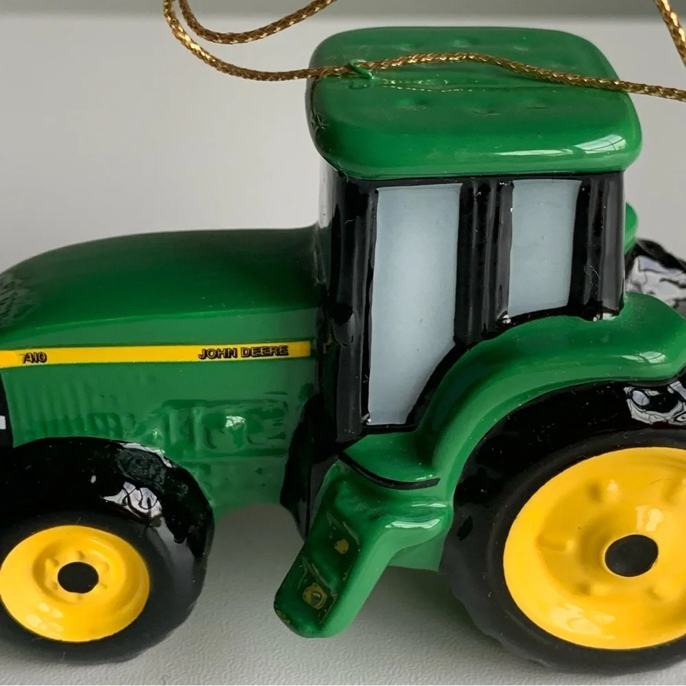 Vintage Enesco John Deere Tractor Christmas Tree Ornament